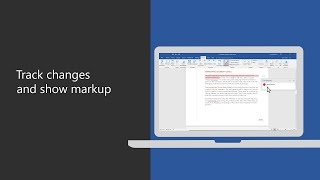 Track changes and show markup in Microsoft Word [upl. by Enneire]