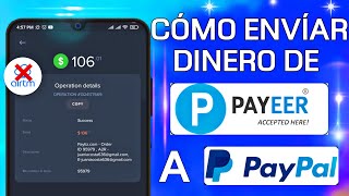 ✅ Como TRANSFERIR DINERO DE PAYEER A PAYPAL 💰【Muy Fácil y Seguro】2021 [upl. by Alak24]