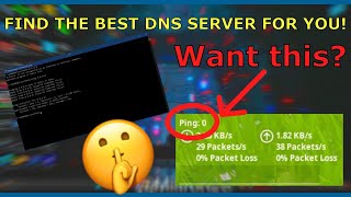 How to Find the BEST DNS Server for you Better Ping  Faster Speeds [upl. by Jake159]