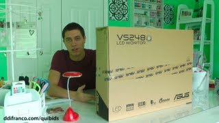 Unboxing Asus VS248HP 24inch LED Monitor Won on QuiBids [upl. by Shepperd]