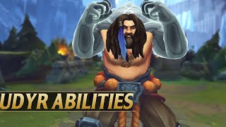 UDYR REWORK GAMEPLAY ABILITIES EXPLAINED  League of Legends [upl. by Sky684]