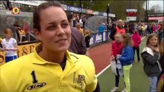 Reactie keepster Lizzy Koeton van Den Bosch na het behalen van finale om landstitel [upl. by Eekaz12]