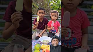 Ice cream eating show funny comedy food fun foodie krishnaavyu shorts [upl. by Orag434]