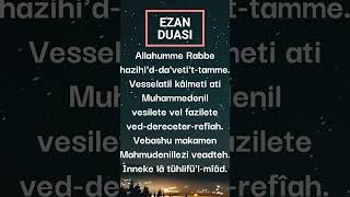 Ezan duası her ezandan sonra okunacak dua 🌼🕋☝️ shorts [upl. by Ociredef]