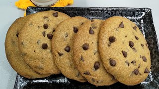 Soft Cookies Chocolate Chip chewy Senang nak buat [upl. by Bren]