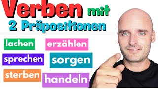 Kennst du diese Verben mit zwei Präpositionen  Deutsch lernen leicht gemacht [upl. by Bink]