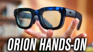 HandsOn Meta Orion Augmented Reality Glasses [upl. by Lama396]