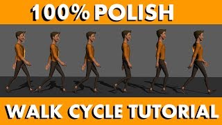 how to animate a walk cycle 100 polish [upl. by Clintock]