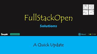 FullStackOpen  A Quick Update [upl. by Jud]