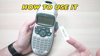 Dymo LetraTag LT100H How to use it [upl. by Newob545]