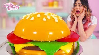 LA HAMBURGUESA MÁS GRANDE DEL MUNDO DE GOMITA  MIS PASTELITOS [upl. by Einaoj]