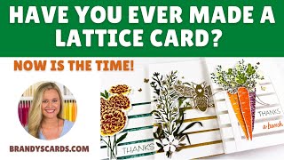 Lattice Split Card Tutorial WOW Youll Love To Make This Card [upl. by Merat]