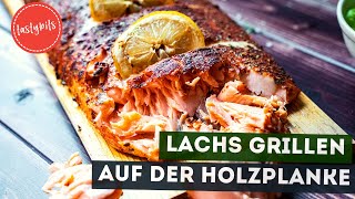 Lachs grillen auf der Holzplanke  so machst Du den BBQPlankenlachs [upl. by Nylleoj397]