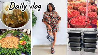 Daily vlog Current Prices Of Foodstuff In Nigeria I Bulk Meal Prep I Unboxing Lash Products [upl. by Nosrettap]