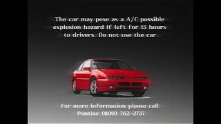 1996 Pontiac Grand Pix Recall [upl. by Stargell]