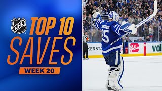 Top 10 Saves from Week 20 202324 NHL Season [upl. by Florina]