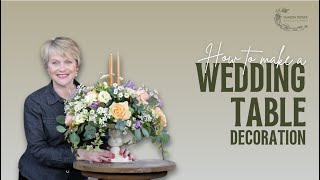 How to Transform a Metal Cake Stand into a Stunning Wedding Table Decoration 💐 Stepbystep Tutorial [upl. by Sherm161]