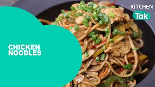 Chicken Noodles Recipe  NonVeg Recipe  Street Style चिकन नूडल्स  Quick amp Easy  Kitchen Tak [upl. by Akired]