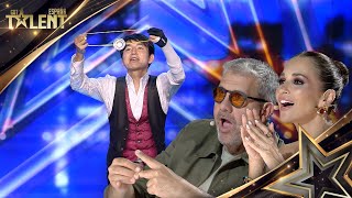 Es el CAMPEÓN del mundo haciendo trucos con el YOYÓ  Audiciones 06  Got Talent España 2024 [upl. by Oatis]