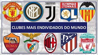 Clubes mais Endividados do Mundo [upl. by Zinn857]