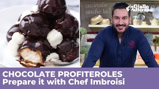 How to make irresistible CHOCOLATE PROFITEROLES  Chefs Recipe [upl. by Anaihsat]