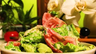 Cress Tomato Frisée Salad with Chives Cashew Dressing  Take 3 [upl. by Elagibba]