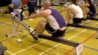 Indoor Rowing 500m World Record  1144s Rob Smith amp 1294s Graham Lay [upl. by Nylad83]