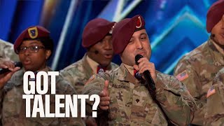 82nd Airborne Troops go for glory on America’s Got Talent [upl. by Meehahs257]