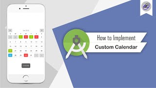 How to Implement Custom Calendar in Android Studio  CustomCalendar  Android Coding [upl. by Ardnuhsed]