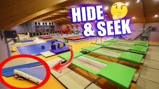 HIDE amp SEEK IN GIANT TRAMPOLINE PARK [upl. by Akcirred]