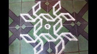 Kolam for beginners55 dots [upl. by Noland848]