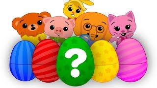 15 Ovos Surpresa Coloridos 2 🐣  Aprenda As Cores  Um Herói do Coração [upl. by Hayila]