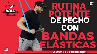 5 EJERCICIOS para AUMENTAR y DEFINIR PECHO con Bandas Elásticas  Adrianfit [upl. by Aivonas]