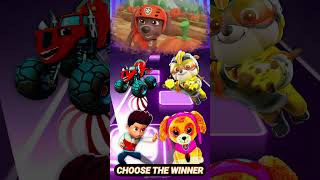 Red Zeg vs Super Rubble vs Karate Ryder vs Skye Toy pawpatrol tileshop shorts [upl. by Weksler]