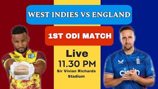 West Indies vs England 1st ODI Match Live 🔴  WI vs ENG 1st ODI Live 🔴 Match 2024 [upl. by Bokaj]