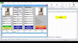 6Lager Programm mit Bildern in Excel selber erstellen Tabellenblatt „Konten“ erstellen [upl. by Eisinger906]