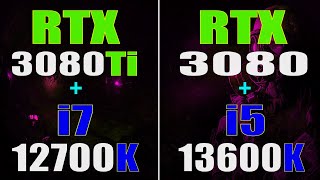 RTX 3080Ti  INTEL i7 12700K vs RTX 3080  INTEL i5 13600K  PC GAMES TEST [upl. by Fay611]