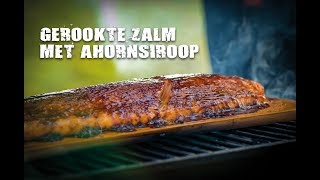 Gerookte zalm met ahornsiroop  FireampFood TV [upl. by Mcnalley]