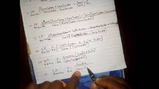 using first principle to differentiate tan x with different approach  crowns maths [upl. by Ynnaf]