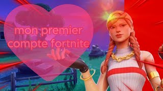 mon TOUT premier COMPTE fortnite [upl. by Rustie]