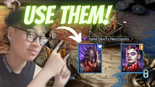 Top 10 Champions for Sand Devils Necropolis raid raidshadowlegends [upl. by Han]