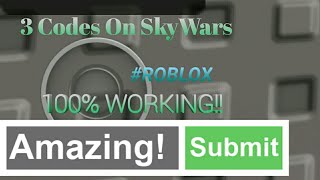 3 Work Codes On Skywars  Roblox [upl. by Foote]