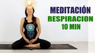 MEDITACIÓN DE RESPIRACIÓN GUIADA CONSCIENTE  Elena Malova [upl. by Bullivant]