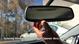 How to Program Toyota Prius Garage Opener Homelink [upl. by Essyla708]