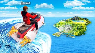 Jumping ENTIRE MAP On A JET SKI In GTA 5 Mods [upl. by Goetz]