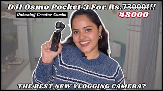 Best Vlog Camera 📸  Unboxing DJI Osmo Pocket 3 Creator Combo vs IPhone 13  Soni Mishra [upl. by Ennyrb]