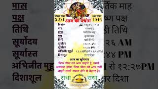 Kartik Krishna sasti tithi ka panchang Hindi panchangaajkapanchang shortsfeed aajkitithi [upl. by Cyrill]