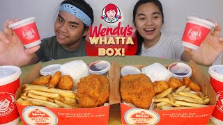 WHATTA BOX FROM WENDY’S Legaspi Siblings Mukbang Pinoy Mukbang [upl. by Duarte427]