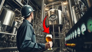 How Beer is Brewed in Factories [upl. by Eleni]