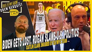 Biden Gets Lost Again Rogan Roasts American Politics amp Caitlin Clarks Olympic Snub  June 10 2024 [upl. by Nomi]